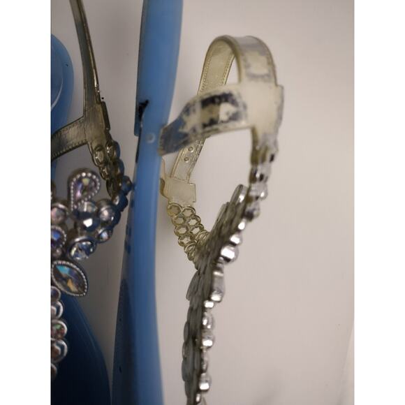 Olivia Miller Womens Flip Flops Sandals Size 9 US 40 EU Blue Jewel - Picture 5 of 6